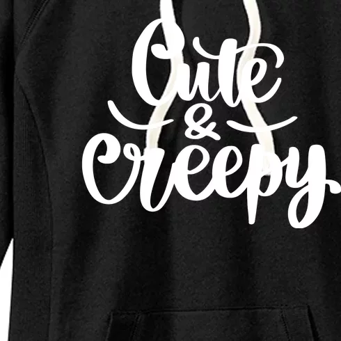 Cute And Creepy Halloween Funny Women's Fleece Hoodie