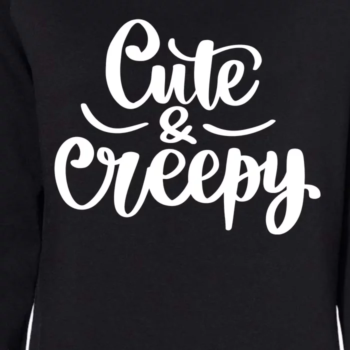 Cute And Creepy Halloween Funny Womens California Wash Sweatshirt