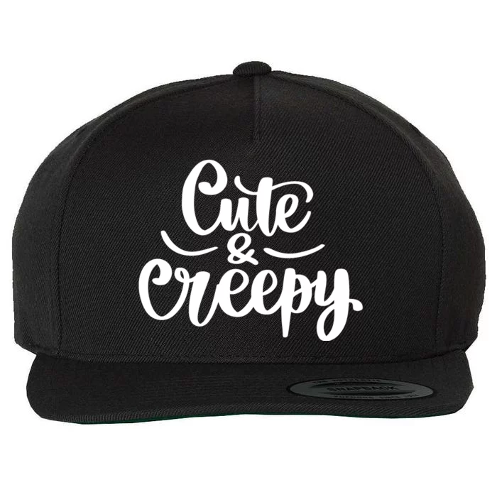 Cute And Creepy Halloween Funny Wool Snapback Cap