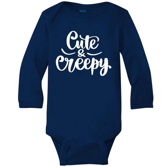 Cute And Creepy Halloween Funny Baby Long Sleeve Bodysuit