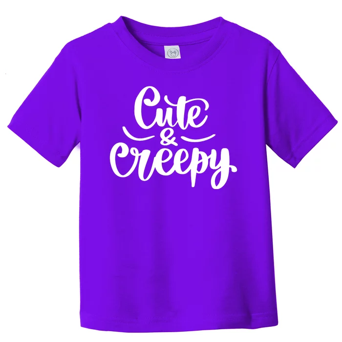 Cute And Creepy Halloween Funny Toddler T-Shirt