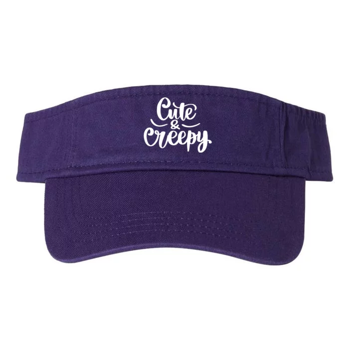 Cute And Creepy Halloween Funny Valucap Bio-Washed Visor