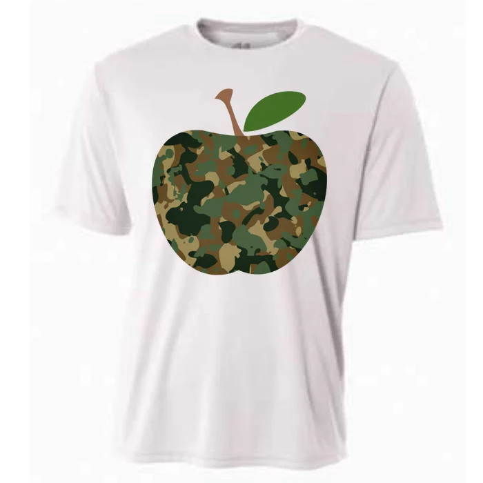 Camouflage Apple Cooling Performance Crew T-Shirt