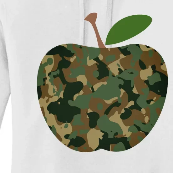 Camouflage Apple Women's Pullover Hoodie