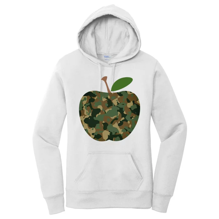 Camouflage Apple Women's Pullover Hoodie