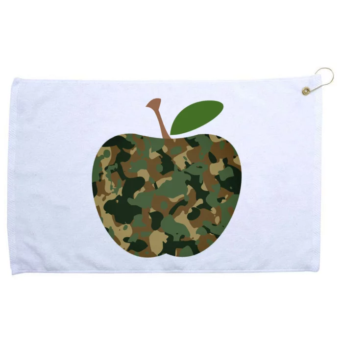 Camouflage Apple Grommeted Golf Towel