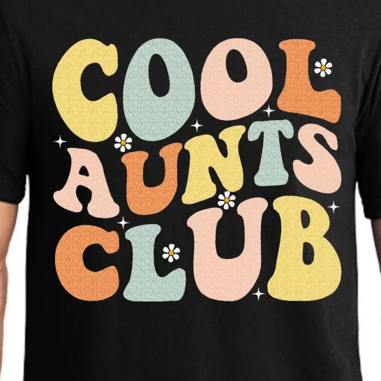 Cool Aunt Club Mothers Day For Auntie Funny Family Matching Pajama Set