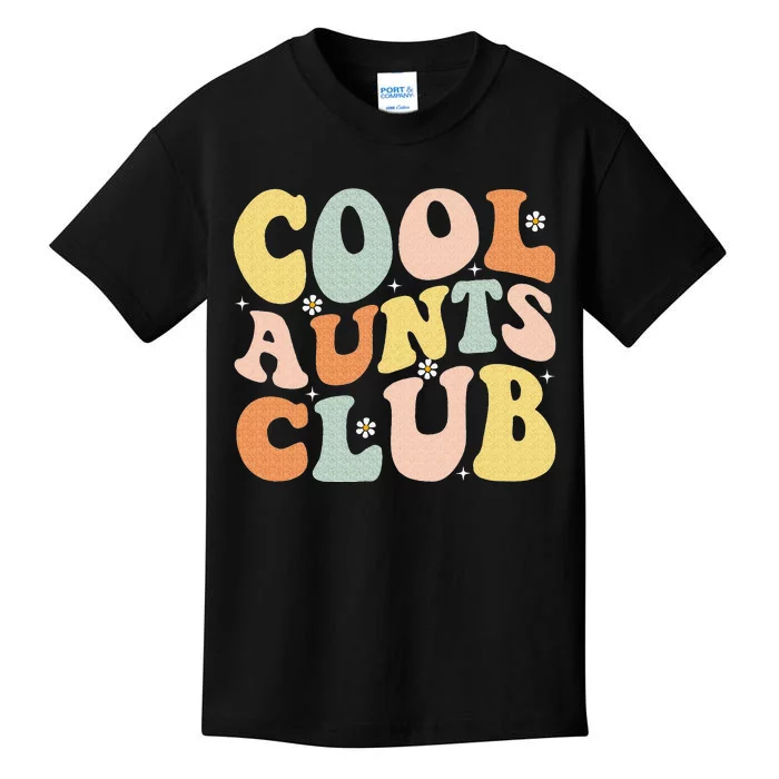 Cool Aunt Club Mothers Day For Auntie Funny Family Matching Kids T-Shirt