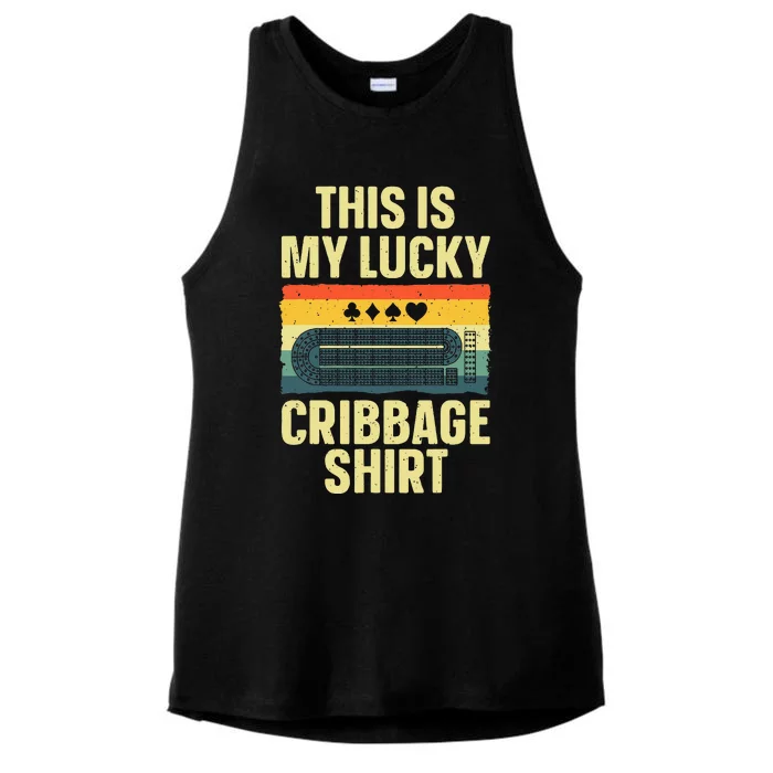 Cribbage Art Cribbage Board Cribbage Player Ladies Tri-Blend Wicking Tank