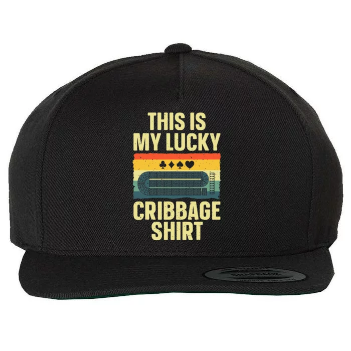 Cribbage Art Cribbage Board Cribbage Player Wool Snapback Cap