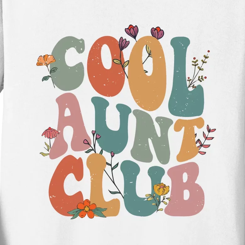 Cool Aunts Club Valentines Day Kids Long Sleeve Shirt