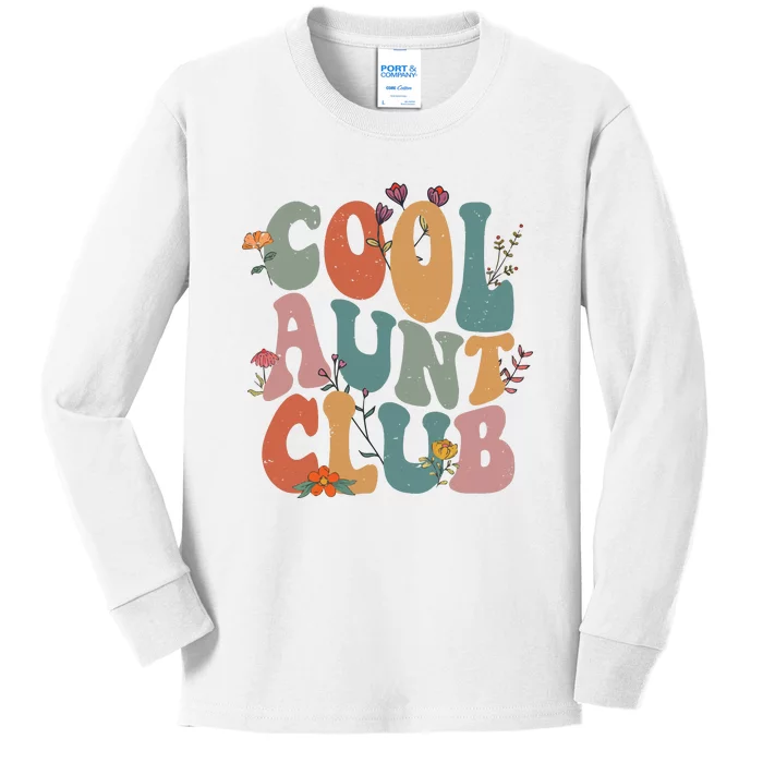 Cool Aunts Club Valentines Day Kids Long Sleeve Shirt