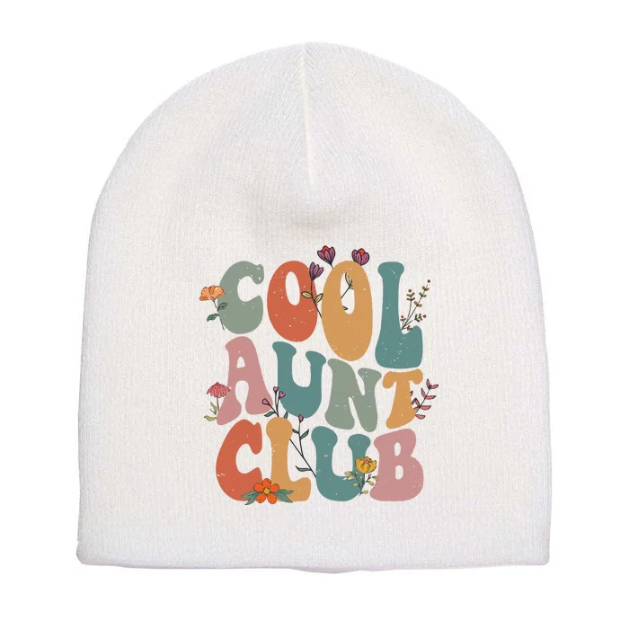 Cool Aunts Club Valentines Day Short Acrylic Beanie