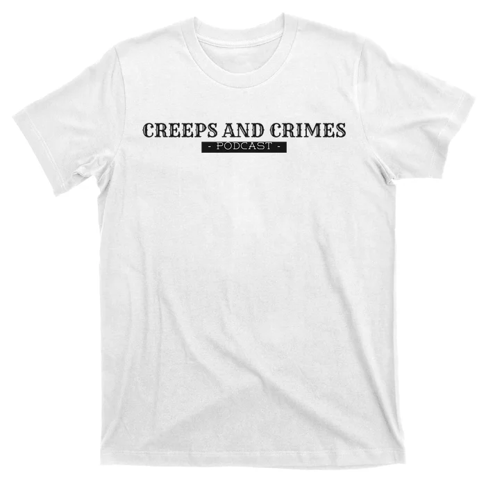 Creeps And Crimes Podcast Logo T-Shirt