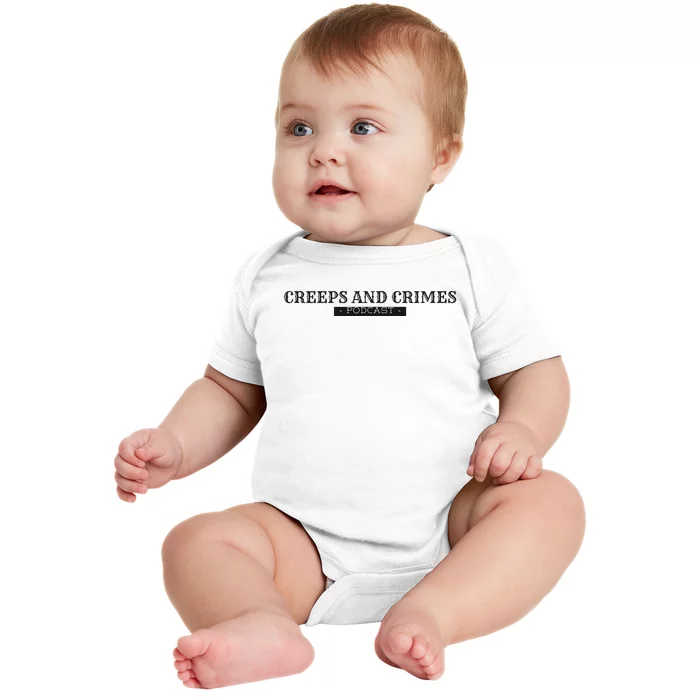 Creeps And Crimes Podcast Logo Baby Bodysuit