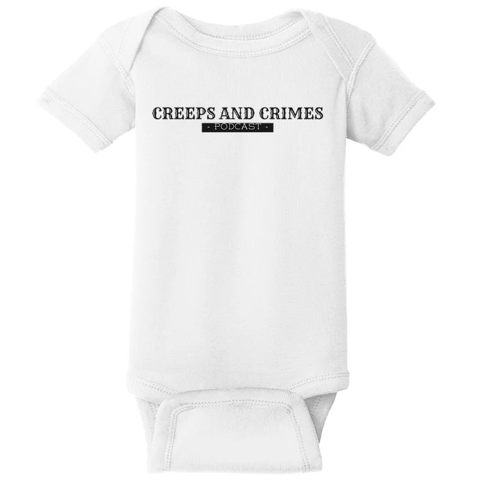 Creeps And Crimes Podcast Logo Baby Bodysuit