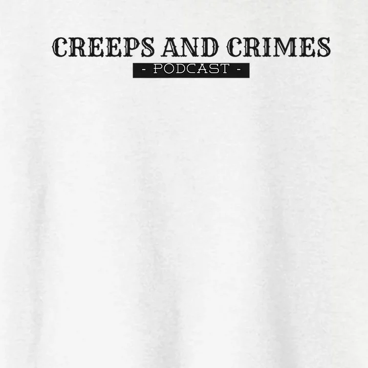 Creeps And Crimes Podcast Logo Women's Crop Top Tee