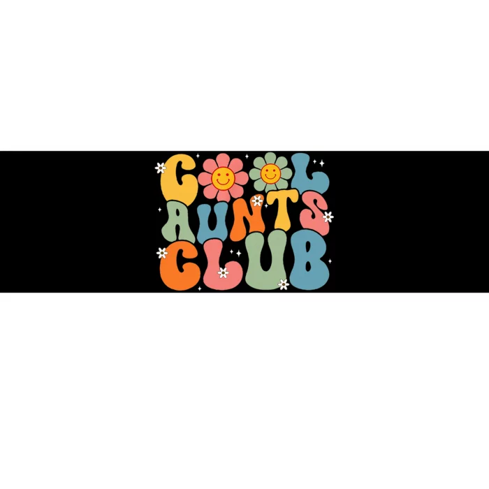 Cool Aunts Club Groovy Retro Smile Aunt Auntie MotherS Day Bumper Sticker