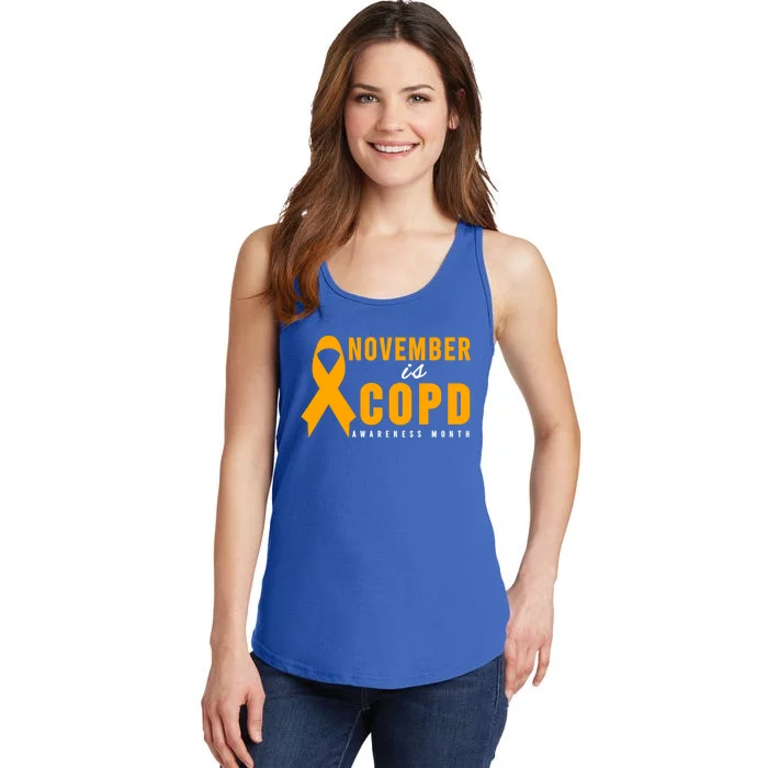 Copd Awareness Cute Gift November Is Copd Awareness Month Gift Ladies Essential Tank