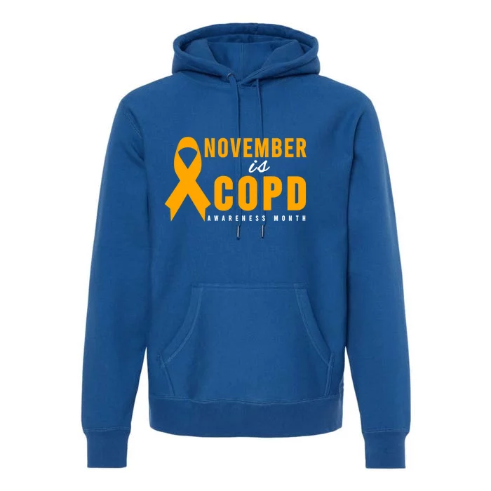 Copd Awareness Cute Gift November Is Copd Awareness Month Gift Premium Hoodie