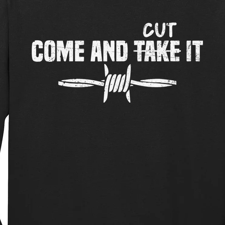 Come And Cut It 2024 I Stand With Texas Tall Long Sleeve T-Shirt