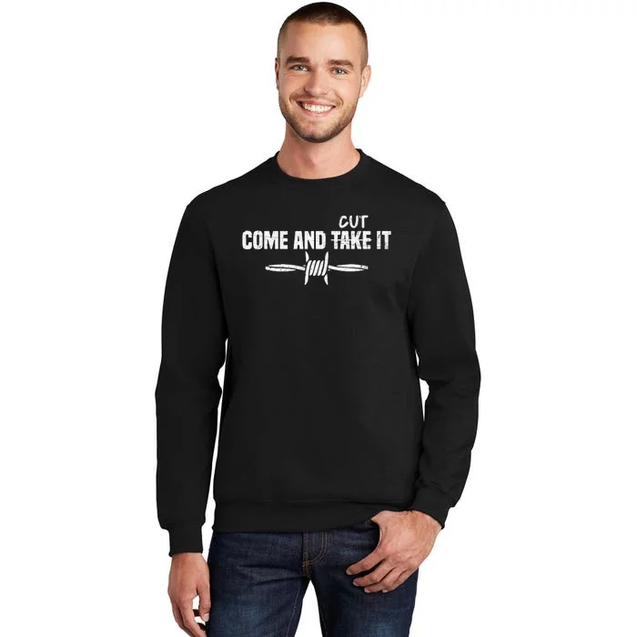 Come And Cut It 2024 I Stand With Texas Tall Sweatshirt