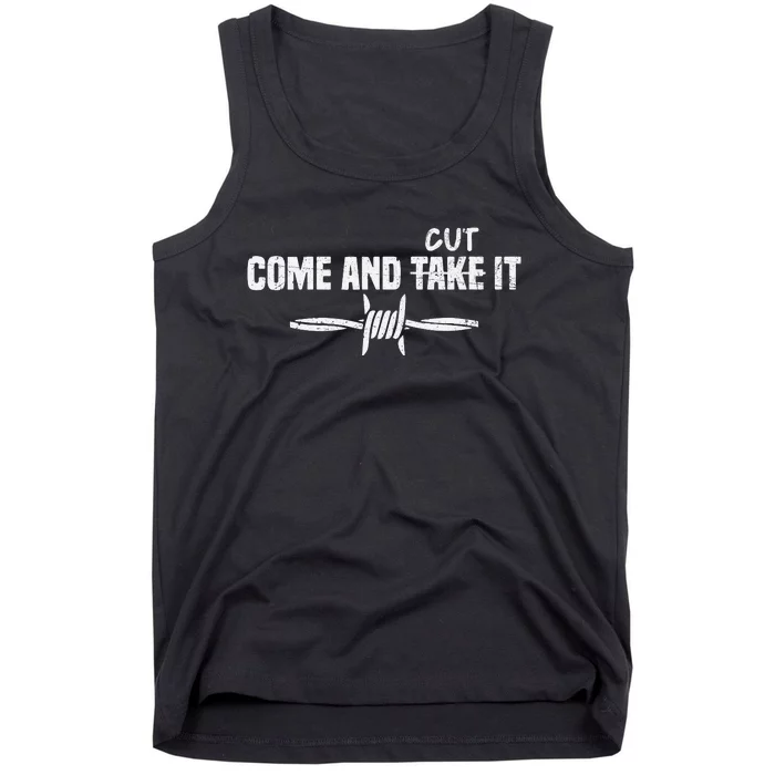 Come And Cut It 2024 I Stand With Texas Tank Top