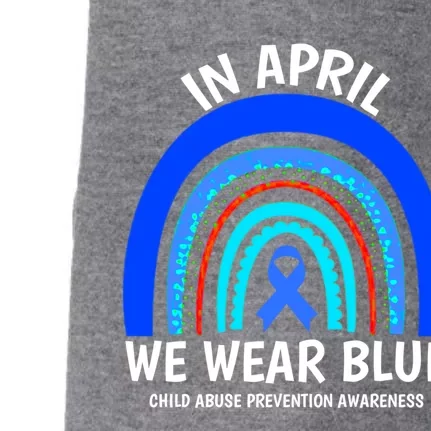 Child Abuse Cool Gift Cool Gift Abuse Prevention Awareness Month Gift Doggie 3-End Fleece Hoodie