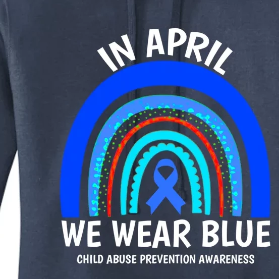 Child Abuse Cool Gift Cool Gift Abuse Prevention Awareness Month Gift Women's Pullover Hoodie