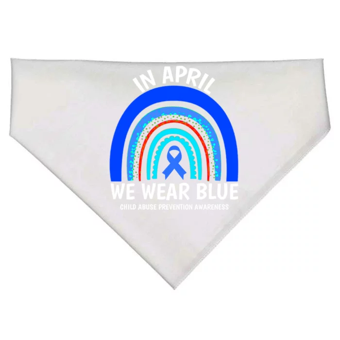 Child Abuse Cool Gift Cool Gift Abuse Prevention Awareness Month Gift USA-Made Doggie Bandana