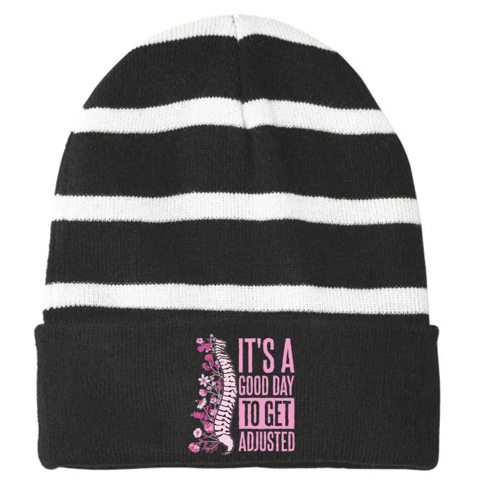 Chiropractic Assistant Chiropractor Striped Beanie with Solid Band