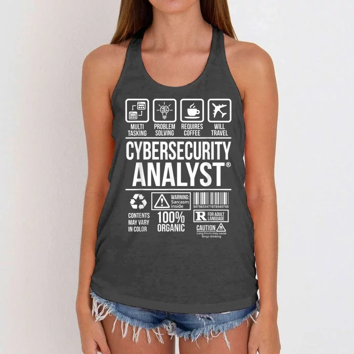 Cybersecurity Analyst Women's Knotted Racerback Tank