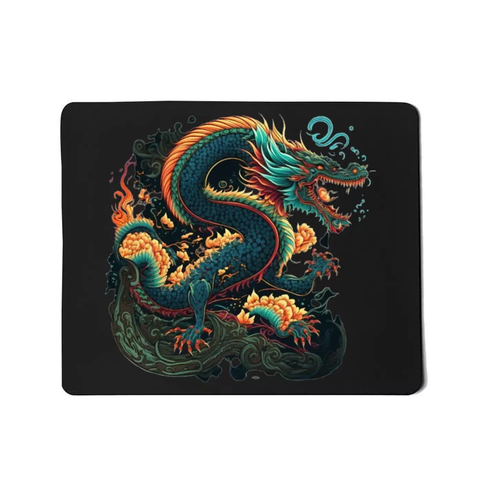 Chinese Asian Culture Dragon Japanese Mousepad