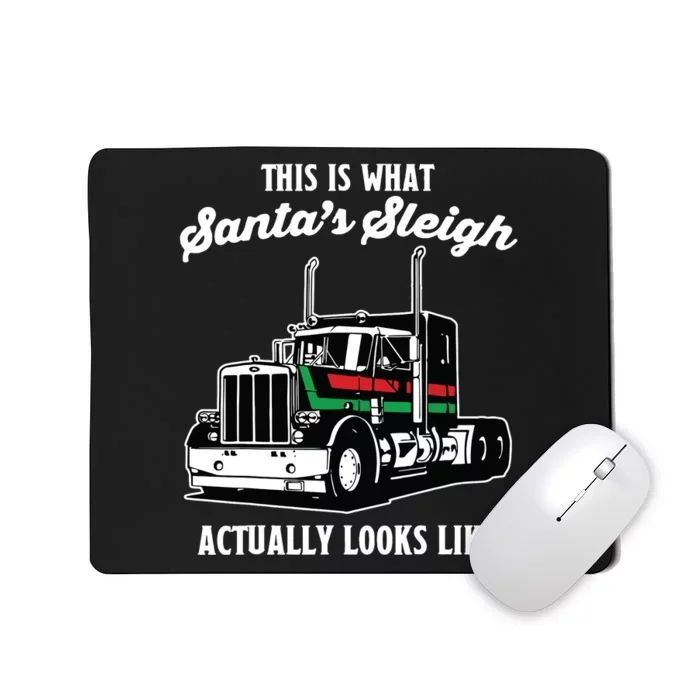 Christmas Asphalt Cowboy Trucker Truck Driver Gifts Mousepad