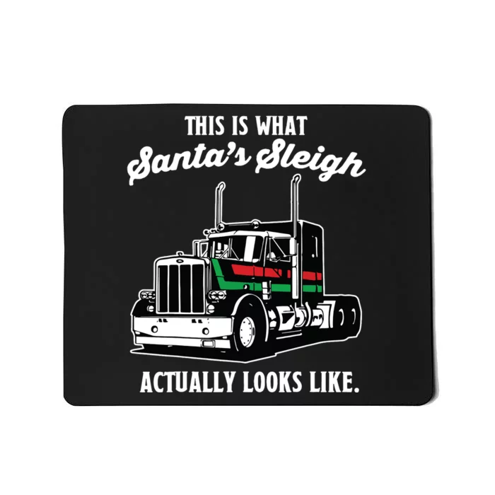 Christmas Asphalt Cowboy Trucker Truck Driver Gifts Mousepad