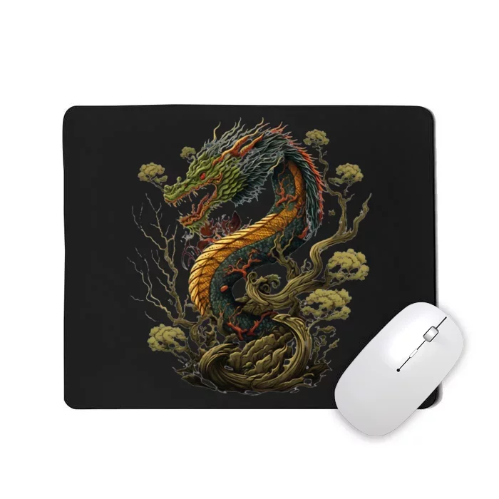 Chinese Asian Culture Dragon Japanese Mousepad