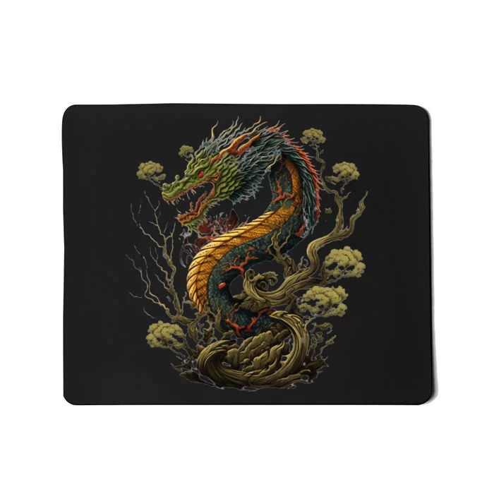 Chinese Asian Culture Dragon Japanese Mousepad