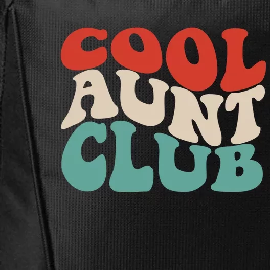 Cool Aunt Club Funny Retro Groovy Aunts Club Gift City Backpack