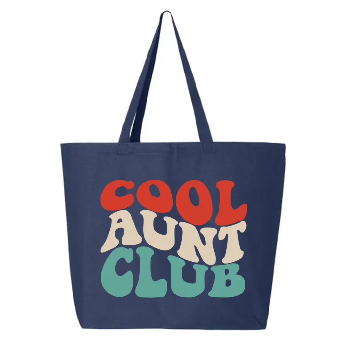 Cool Aunt Club Funny Retro Groovy Aunts Club Gift 25L Jumbo Tote