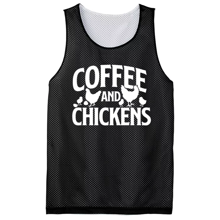 Coffee And Chickens Chicken Lover Poultry Owner Mesh Reversible Basketball Jersey Tank