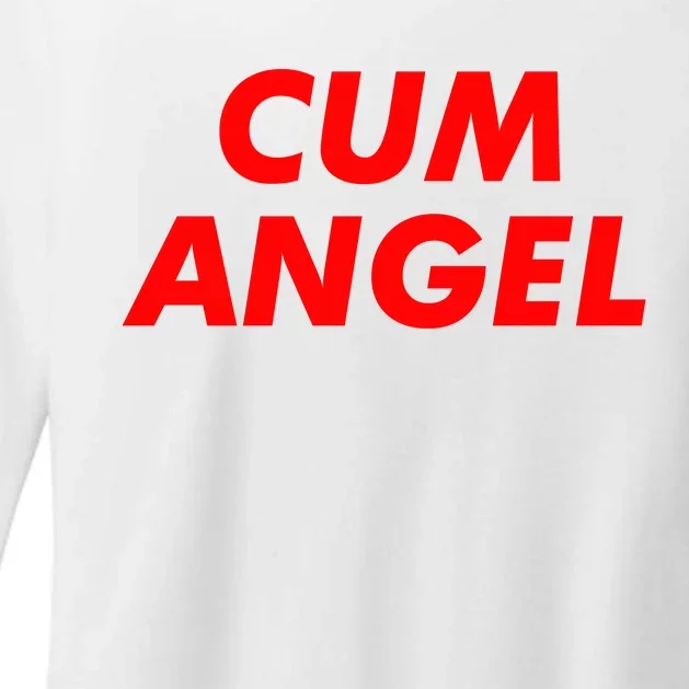 Cum Angel Womens CVC Long Sleeve Shirt