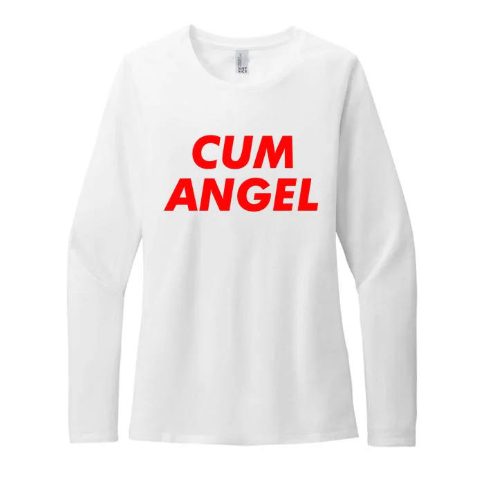 Cum Angel Womens CVC Long Sleeve Shirt