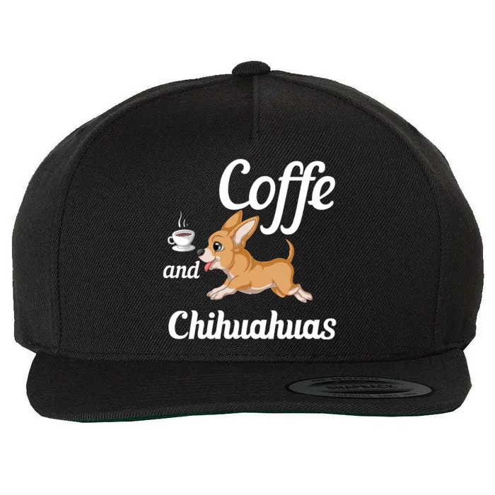 Coffee And Chihuahuas Wool Snapback Cap