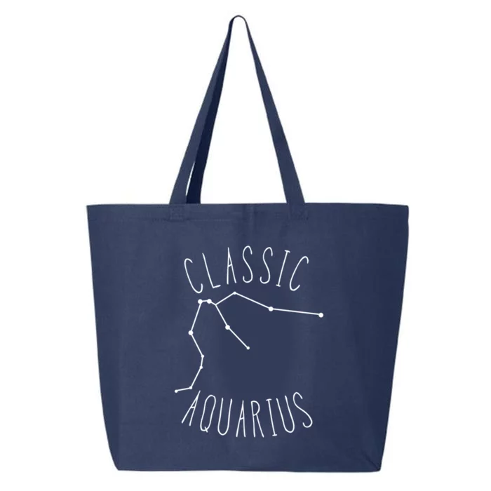 Classic Aquarius Constellation / Aquarius Astrology Quote Gift 25L Jumbo Tote