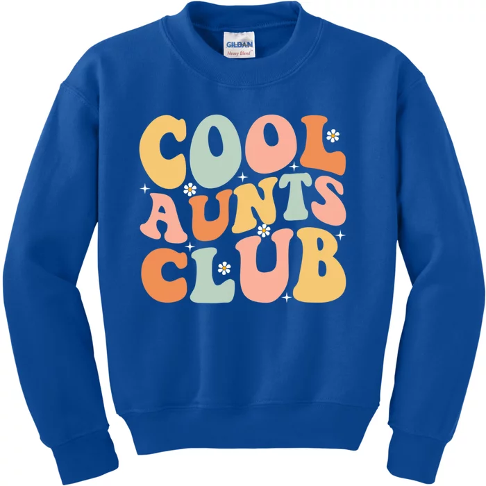 Cool Aunt Club Mothers Day For Auntie Funny Family Matching Great Gift Kids Sweatshirt