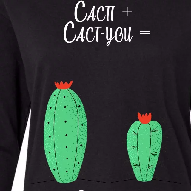 Cacti Cact-You Equals Cactus Womens Cotton Relaxed Long Sleeve T-Shirt