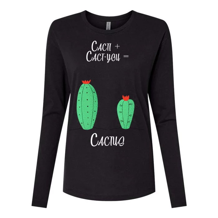 Cacti Cact-You Equals Cactus Womens Cotton Relaxed Long Sleeve T-Shirt