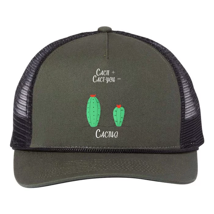 Cacti Cact-You Equals Cactus Retro Rope Trucker Hat Cap