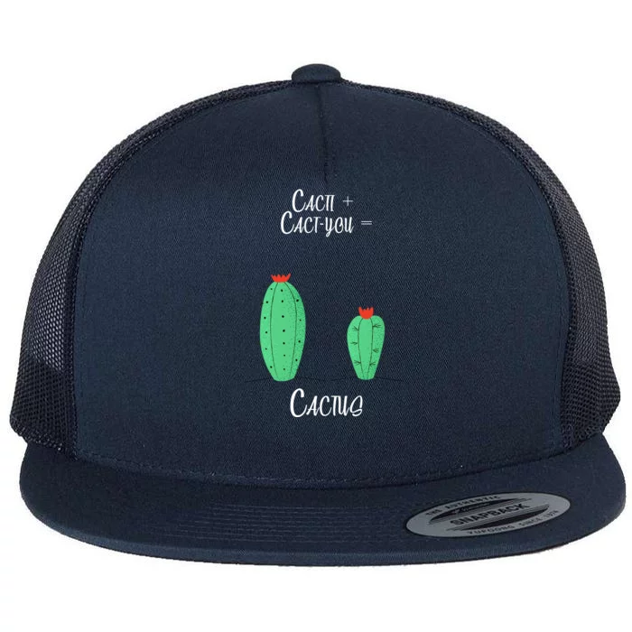 Cacti Cact-You Equals Cactus Flat Bill Trucker Hat