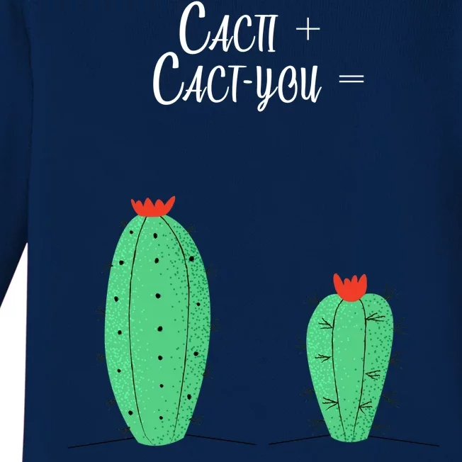 Cacti Cact-You Equals Cactus Baby Long Sleeve Bodysuit